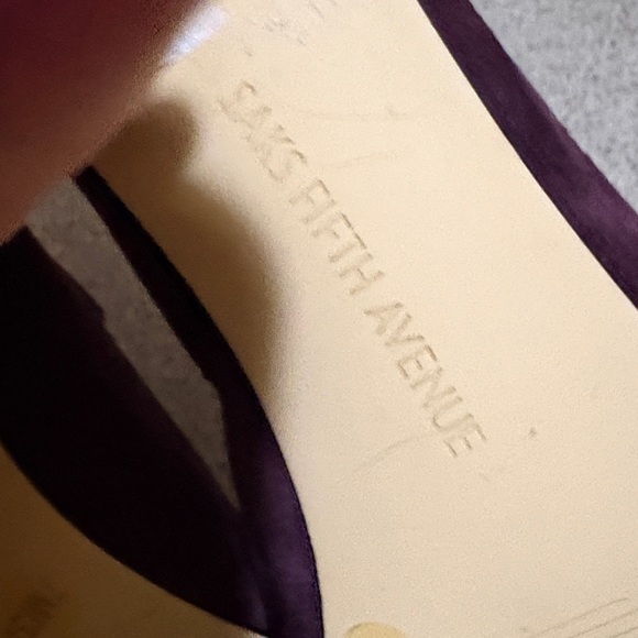 Saks Fifth Avenue Women's Heeled Boots - Deep Purple - Picture 12 of 12